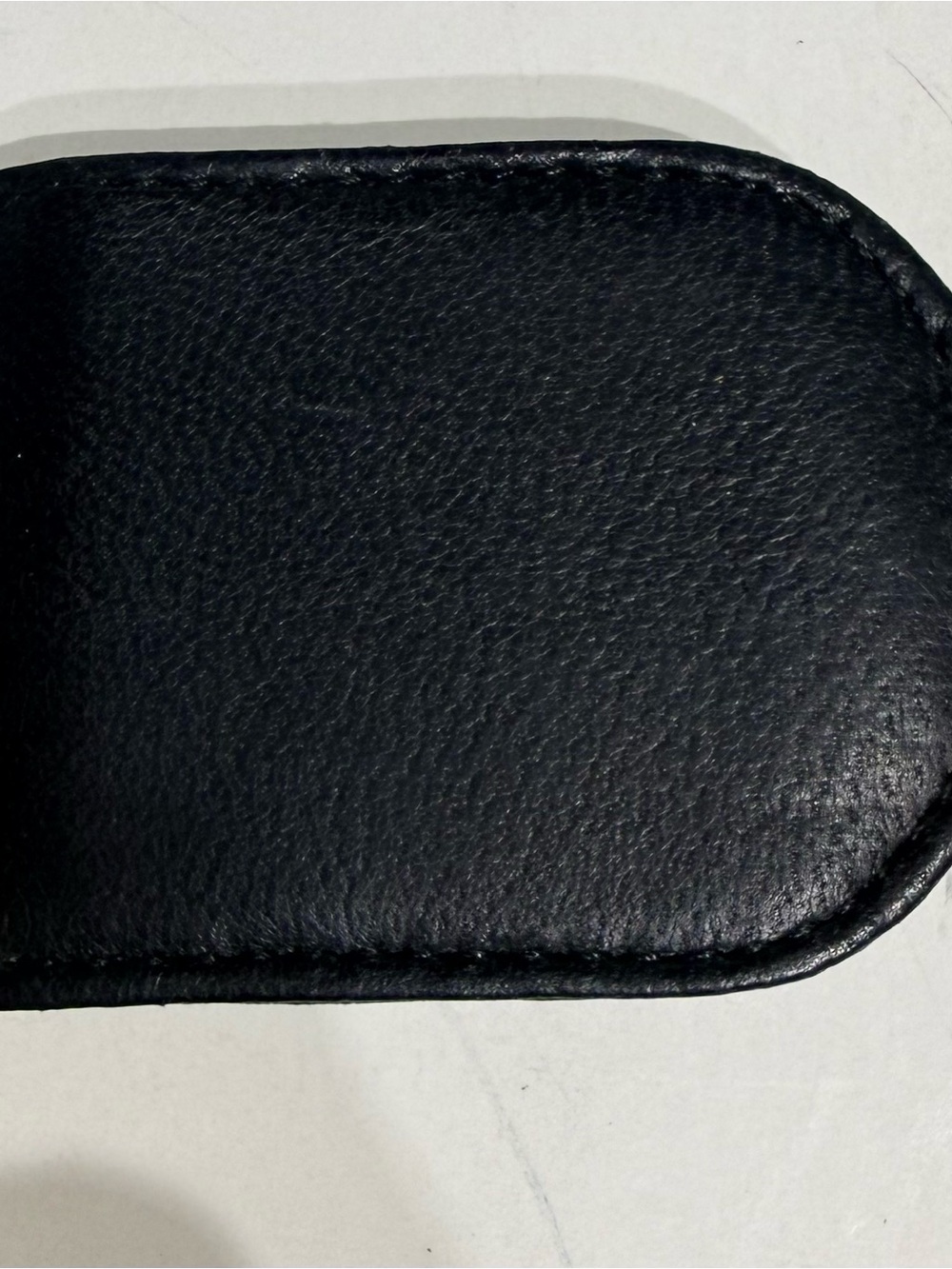 Black Leather Men’s Accessories Case - Unbranded